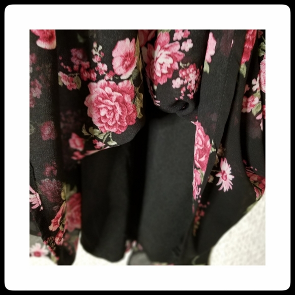 Mi Ami*Pink Floral Flirty Dress - Picture 4 of 6